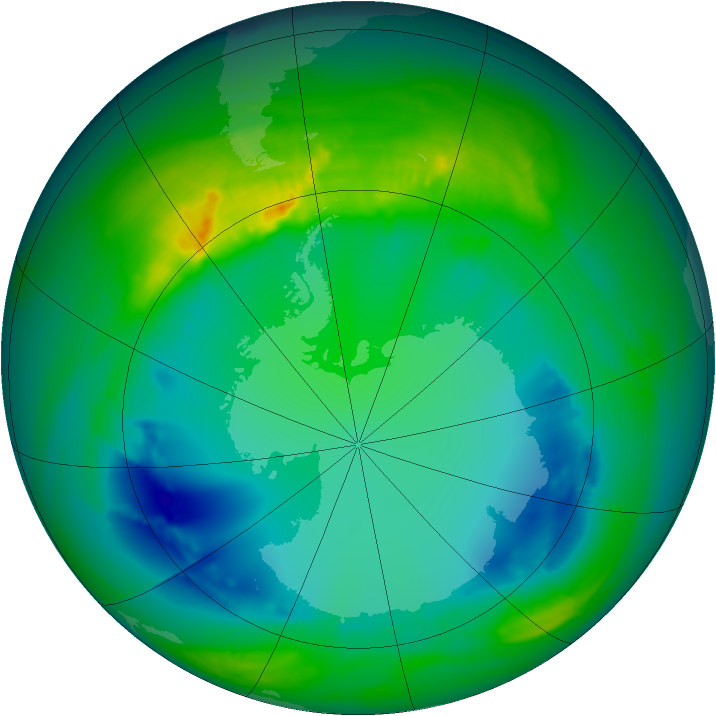 Ozone Map 2007-08-03